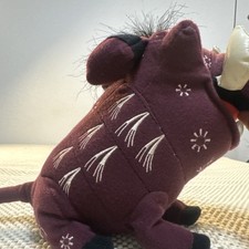 Disney The Lion King Broadway Musical Pumbaa Stuffed Maroon Warthog Plush 10" in