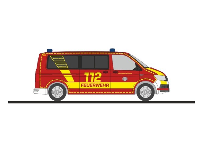 Rietze 53792 - 1/87 Volkswagen T6 FW Bocholt - New