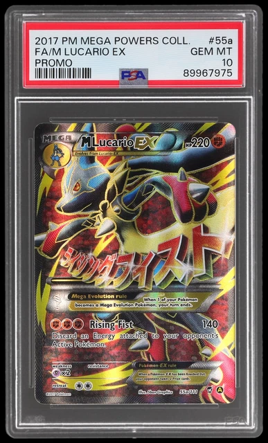 2017 Pokemon Mega Powers Promo M Lucario EX #55A PSA 10 Gem Mint