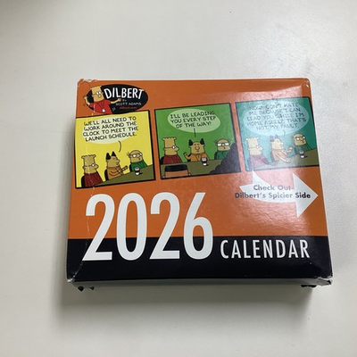 #ad Scott Adams RIP 2026 Calendar: Double Sided Comics Now a Collectable $600.00
