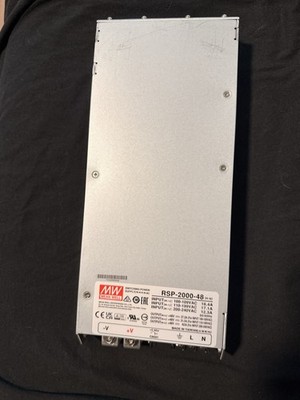 Mean Well RSP-2000-48 2000W 48VDC Switching Power Supply - Tested Used