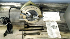 Porter Cable Model 617 Circular Saw w/ Metal Case, Manual, Accessories