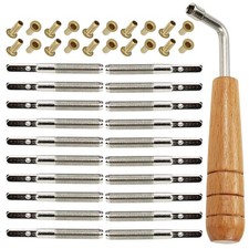 Lyre Harp String Peg Replacement Set with Tuning Tool for Musicians