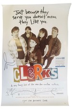 Clerks Cast Autographed Signed 27x40 Poster Kevin Smith Jason Mewes ACOA