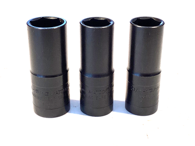 Matco Tools USA 3 Piece 1/2” Drive 6Pt THIN WALL Flip Socket Set
