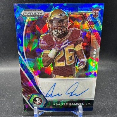 Asante Samuel Jr Auto Blue Ice /75 2021 Panini Prizm Draft Picks #DPA-ASA FSU
