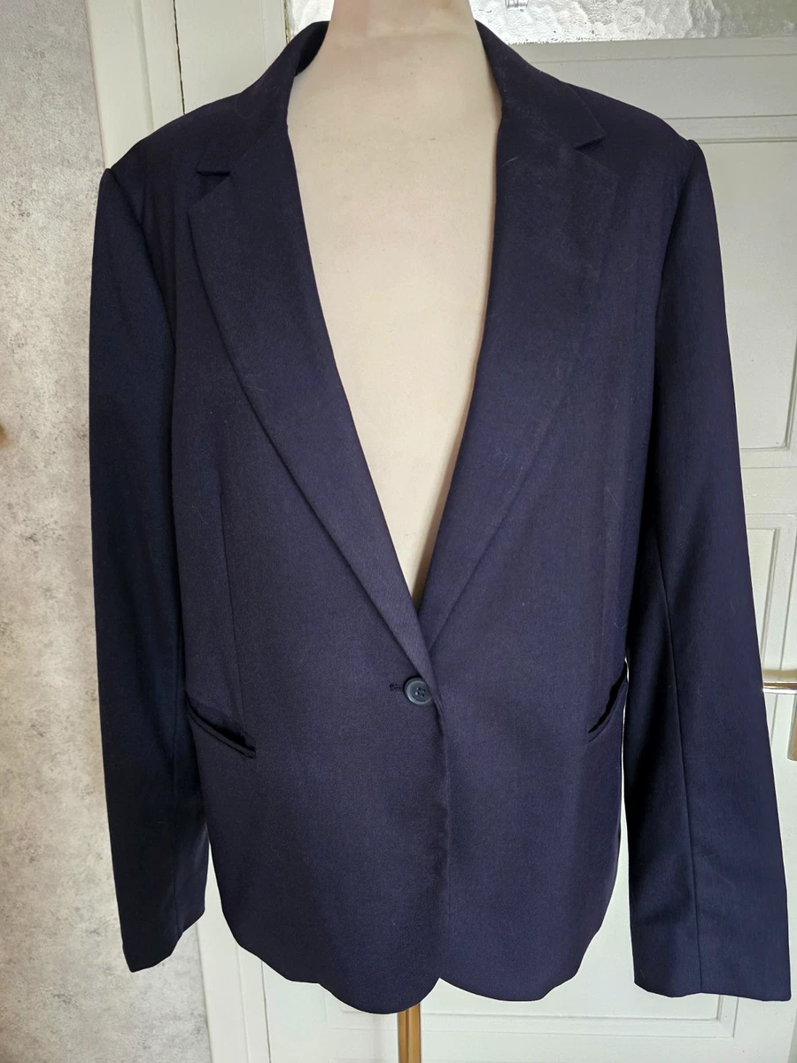 Jupe Promod Bleue En Coton Voile - Style Crayon Avec Volants Et Boutons - Taille 42 Occasion