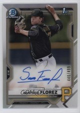 2021 Bowman Chrome Prospect Refractor 446/499 Santiago Florez #CPA-SF Auto 0u17