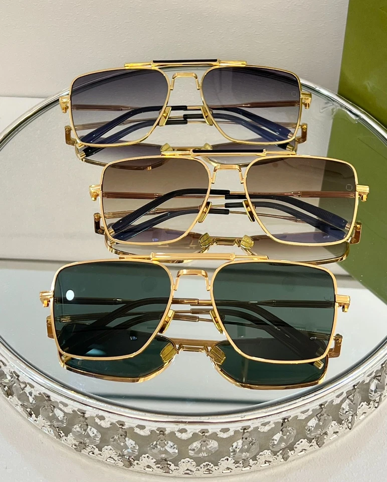 Gafas de sol Balmain x Akoni 57□17-142 - Gafas de aviador doradas premium UV400 Foto 3 de 4