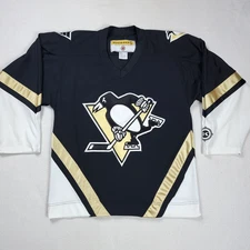 Vintage Pittsburgh Penguins Koho Jersey Adult Size Small Black NHL Hockey