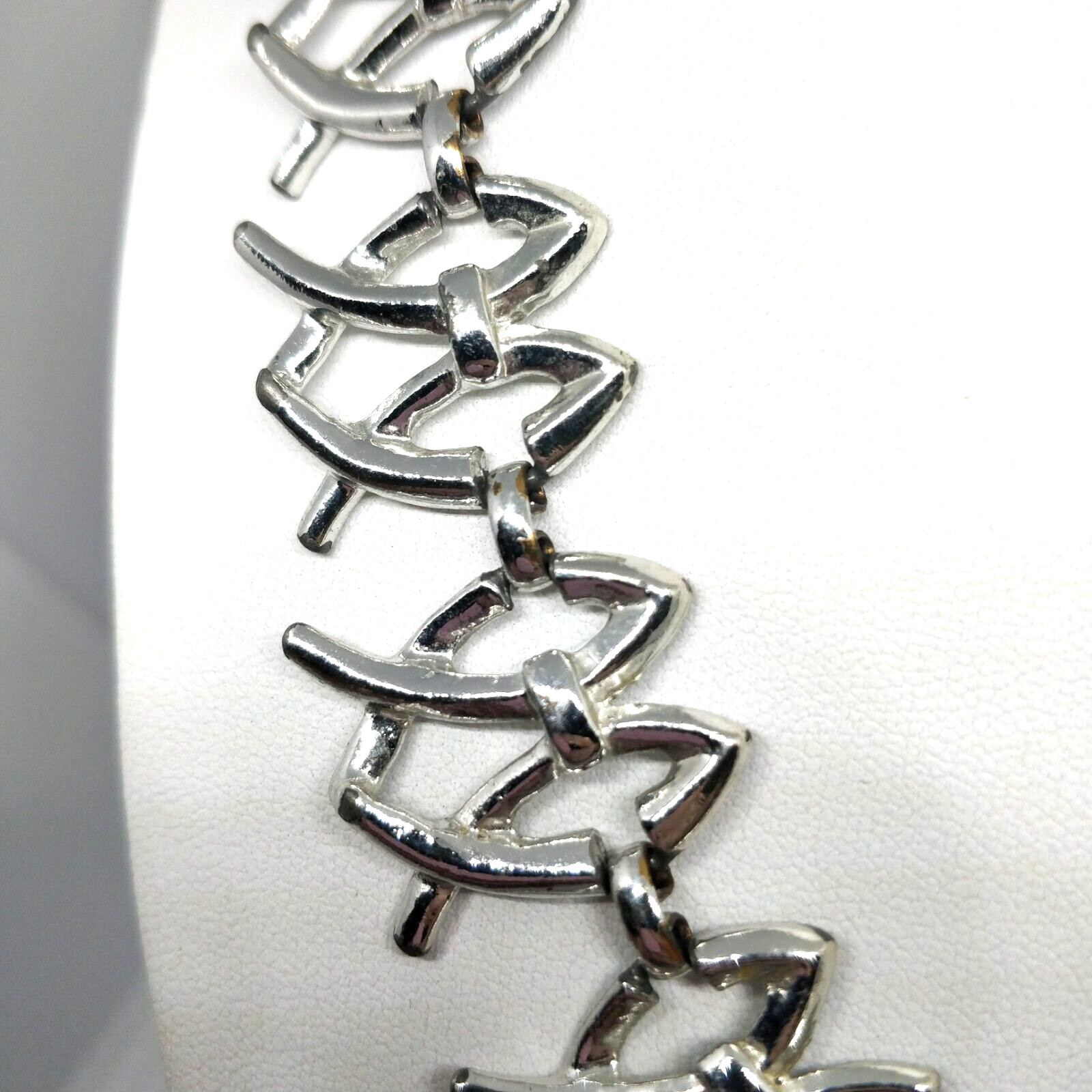 Silver Tone Statement Necklace Adjustable - image 3