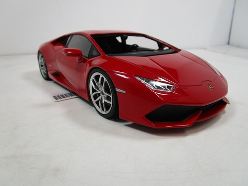 KYOSHO 1/18 RED LAMBORGHINI HURACAN *MISSING WHINDSHIELD AND BUMPER* PARTS CAR - Picture 7 of 10