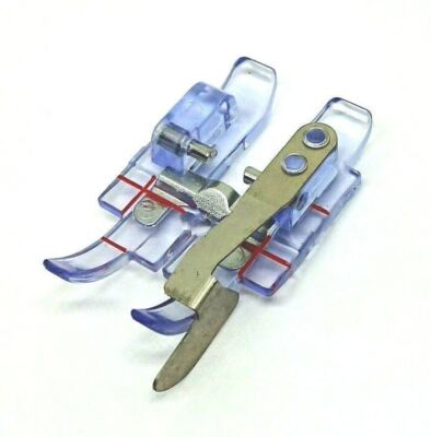 Clear 1/4'' Foot with Spring Edge Guide  #820881096 for Pfaff Sewing Machines