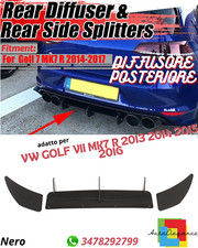 ⭐Heckdiffusor passend für VW Golf 7 MK7 R 2013 2014–2016 ABS schwarz glänzend⭐