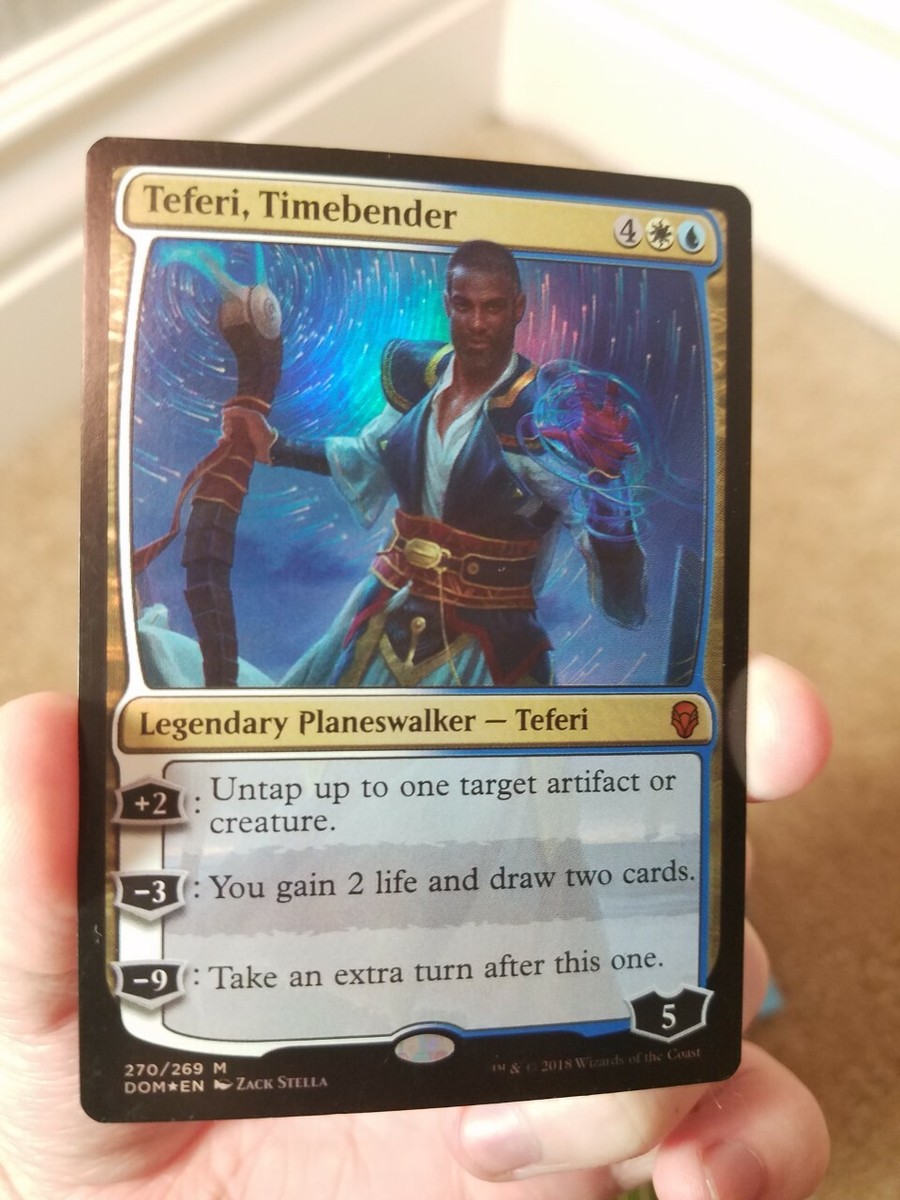 2018 MTG MAGIC THE GATHERING TEFERI, TIMEBENDER FOIL CARD