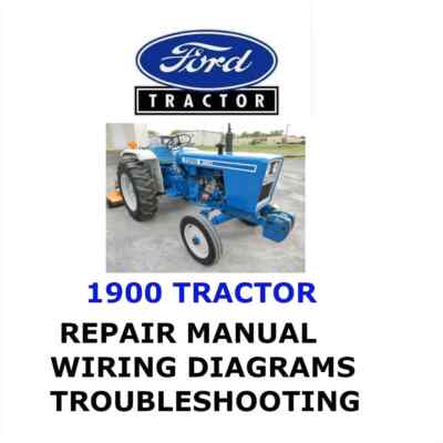 FORD 1900 TRACTOR MANUAL WORKSHOP REPAIR SERVICE ENGINE PDF