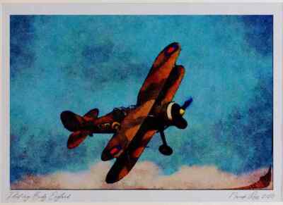 727058 Gloster Gladiator Ltd Ed A3 Watercolour Print