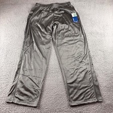 Reebok Women's Straight-Leg Tricot Track Pants Gray Size Large Gym Walking NWT