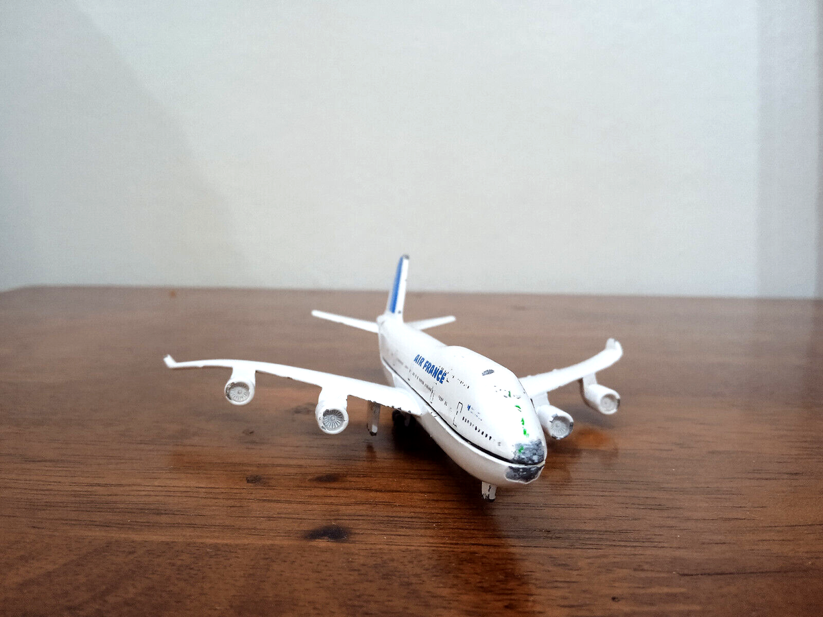 Majorette – Boeing 747 Air France F-Gita – Avion Métal Miniature – Occasion