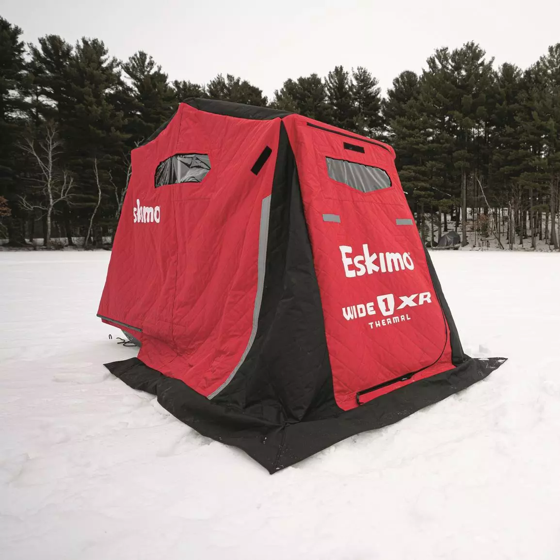 NEW Insulated Eskimo Wide 1 XR Thermal Ice Fishing Shelter, 1-Person  Red/Black