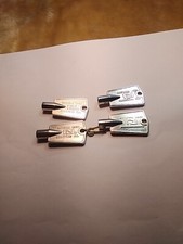 4 Vintage National Lock  Freezer Key  5 And 4 point Type Used. 2 Each
