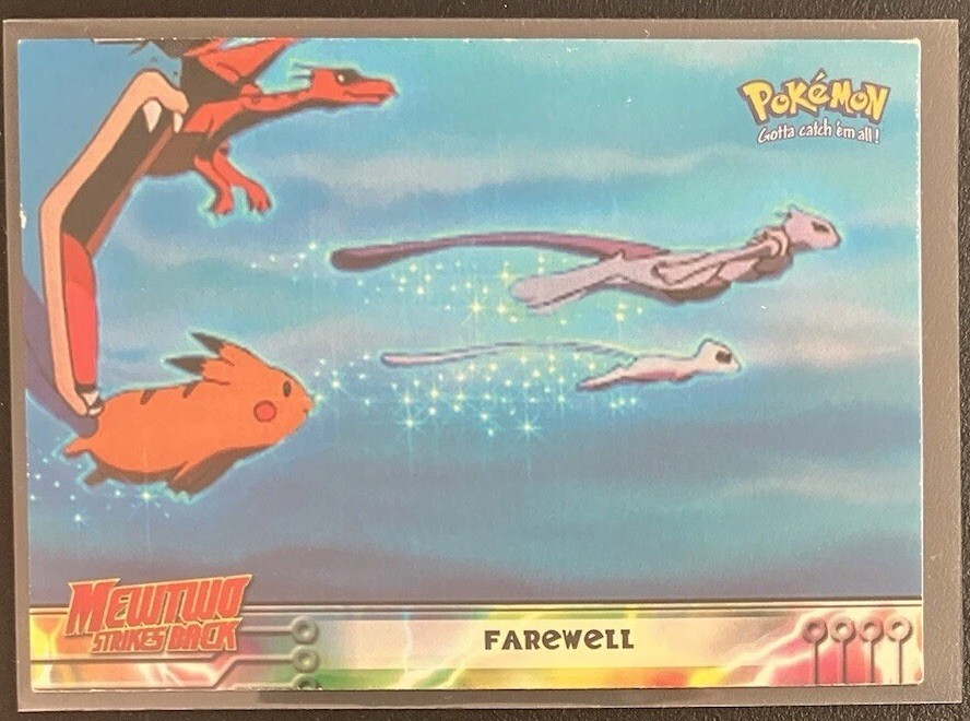 “Mewtwo Strikes Back” Pokemon Topps Card -  Farewell