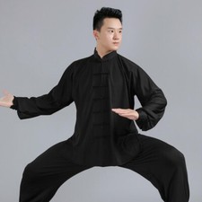 Silk Chinese Kung Fu Tai Chi Suit Outfit Martial Arts Wingchun Uniform Men Women