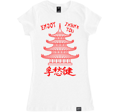 Chinese Take Out Funny Humor China Comedy Halloween Food Costume Womens T Shirt Ebay