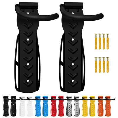 2 x WELLGRO Wand Fahrradhalter Stahl Fahrrad Wandhalterung Haken Fahrradständer
