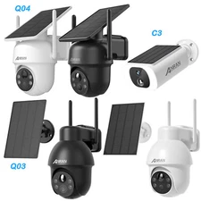 ANRAN Wireless Outdoor Solar Security Camera Home 3/5MP WIFi Battery CCTV System