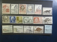 Dänemark - kl. Lot aus 1975 (16 Werte), o
