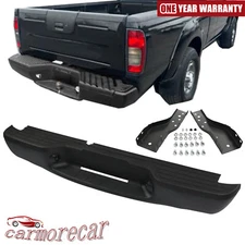 Black Rear Bumper Assembly For 1998-2004 Chevy S10 GMC Sonoma GM1101103