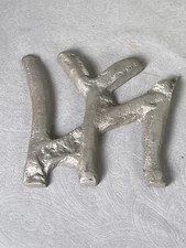 Vintage "NY" LOGO ~ Aluminum Casting ~ Foundry Employee Experiment