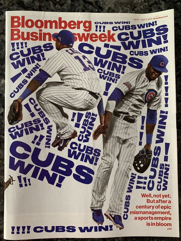 BLOOMBERG BUSINESSWEEK BUSINESS WEEK MAGAZINE April 2015 Chicago Cubs Win