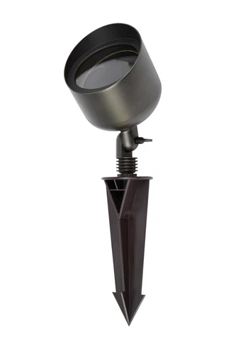 Elitco Outdoor 12V Cast Brass Wide Spot Light 4.75Inch X 8Inch In Dark Bronze - Picture 3 of 7