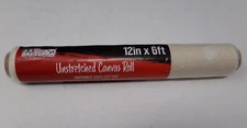 New/Sealed U.S.Art Supply-Unstretched Canvas Roll-Cotton-12" x 72" (1 x 6 feet)