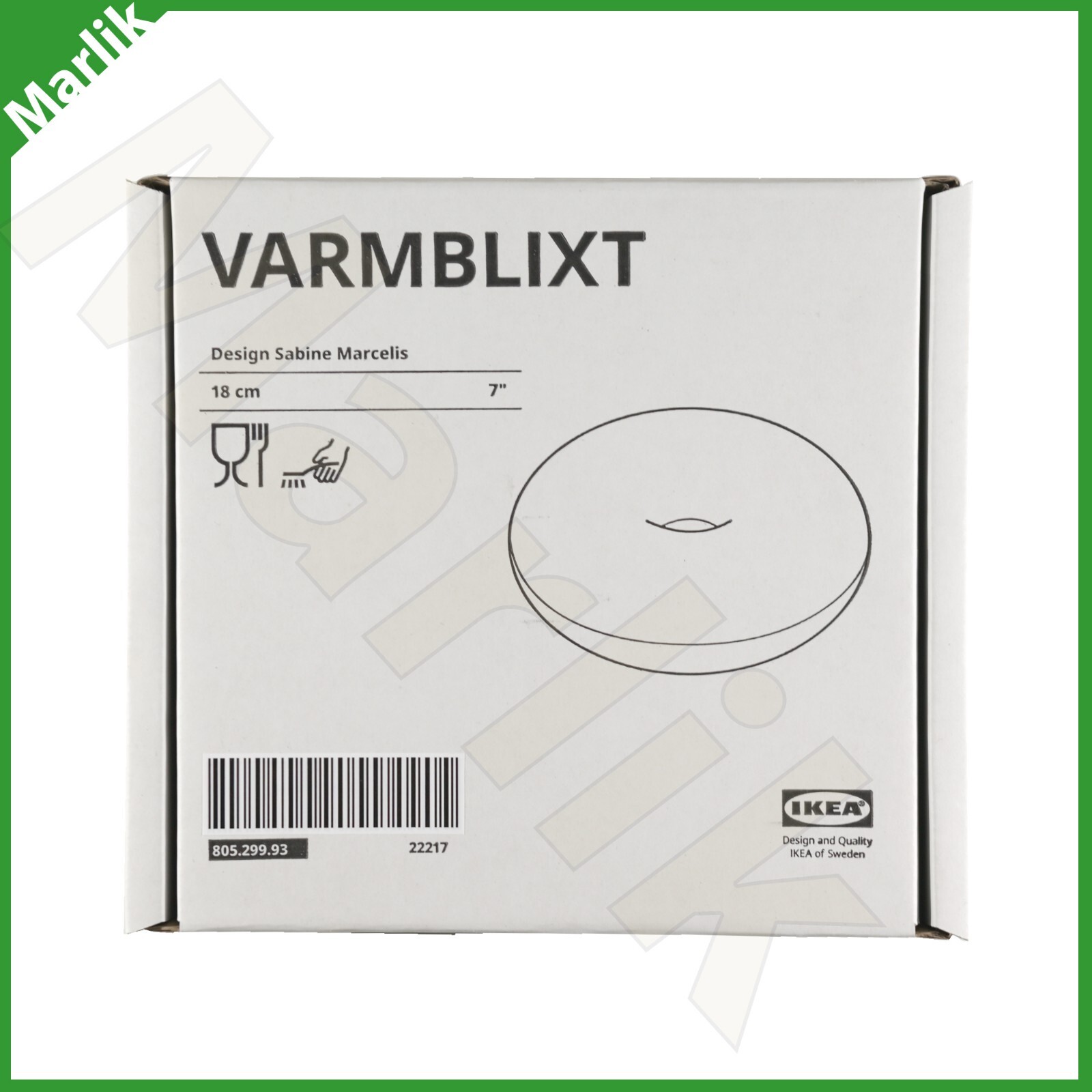 Ikea VARMBLIXT Donut Shape Serving Bowl w Lid by Sabine Marcelis Glass