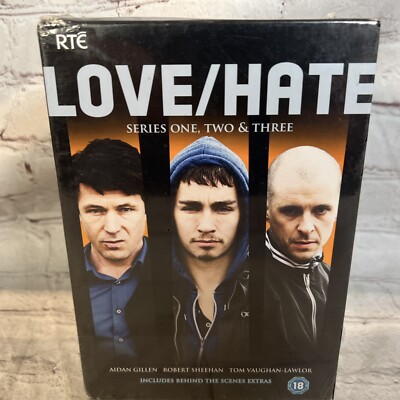Love/Hate Series 1 2 &3 RTE DVD Box Set Aidan Gillen Robert Sheehan New ...