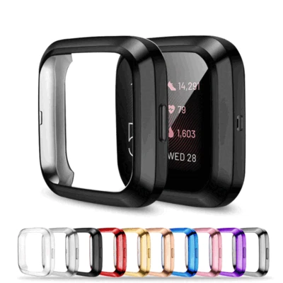 For Fitbit Versa 2 Full Screen Protector Soft Cover Clear TPU Watch Case Slim