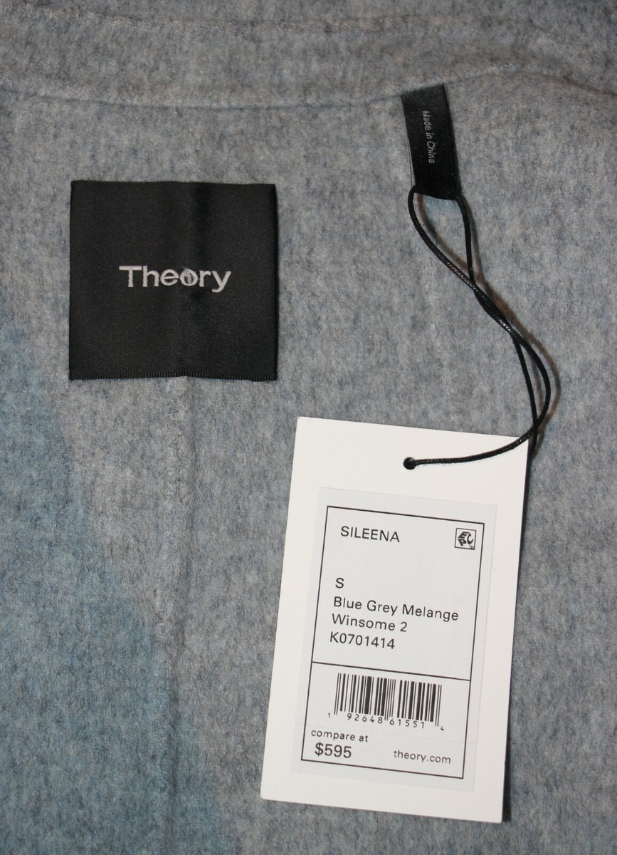 Manteau Double Face Theory Sileena Camel - Taille M, Laine/cachemire - Neuf Avec étiquette