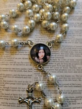 Custom Photo Rosary Beads, Picture Rosary Beads,  Rosary Beads,  Personalized 