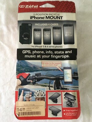 Support Zéfal Pour IPhone Sur Guidon De Vélo - Compatible 5c/5s/6/6 Plus - Neuf