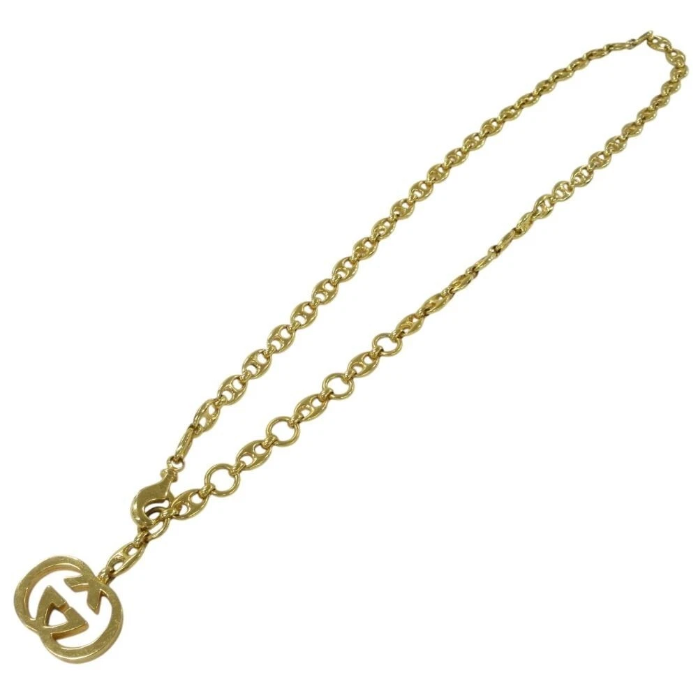 Collier long ceinture chaîne dorée Gucci vintage marque GG ITALIE longu cm / 32,7 po