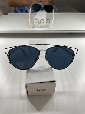 NEW DIOR TECHNOLOGIC 01UR Sunglasses, Dark Ruth Pink / Dark Blue Mirror Lens