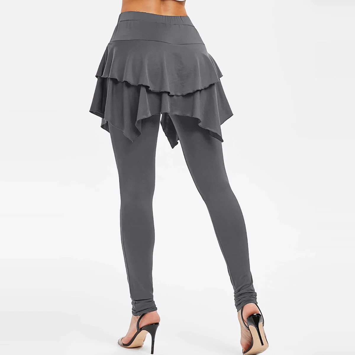 Trousers Irregular Hem Women s Skirt Leggings Pants Sports Fitness Workout Yoga eBay
