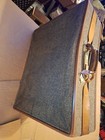 Vtg Hartmann Tweed & Leather 25” X 19" X 8" Won't UnLock Luggage Suitcase Good  — photo 1