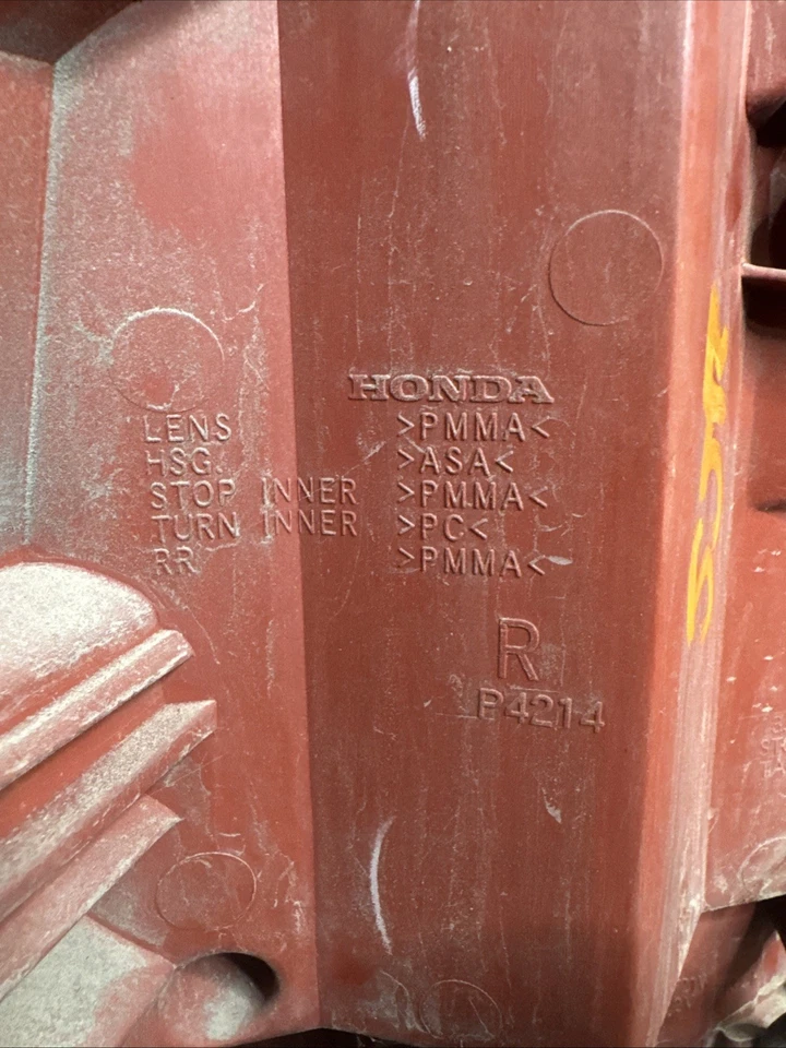 2005 2006 2007 2008 Acura RL Tail Light Lamp Passenger Right Side Genuine OEM - Image 4 of 4