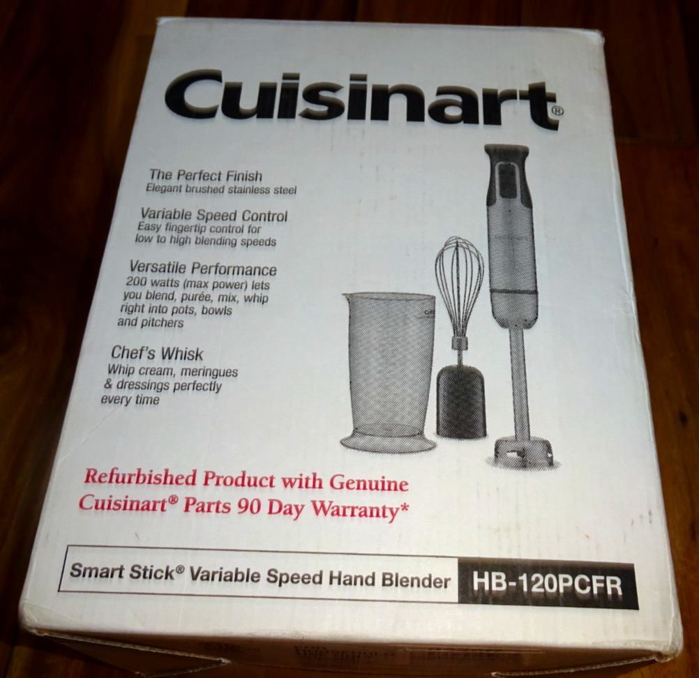 Cuisinart HB-120PC Smart Stick Variable Speed Hand Blender for