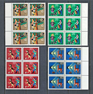 Germany Berlin 1972 #9NB88-9NB91 Blocks of 6 MNH Animal Protection (Set of 4)