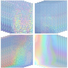 Koala Holographic Sticker Paper for Inkjet Laser Printers, 20 Sheets Printa...